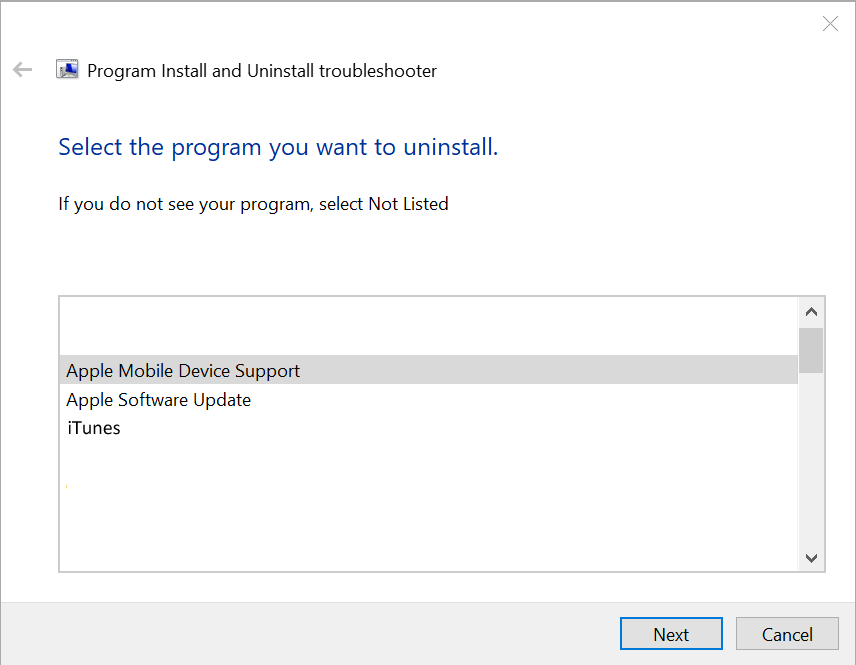 Используйте программу «Microsoft Program Install and Uninstall Troubleshooter».